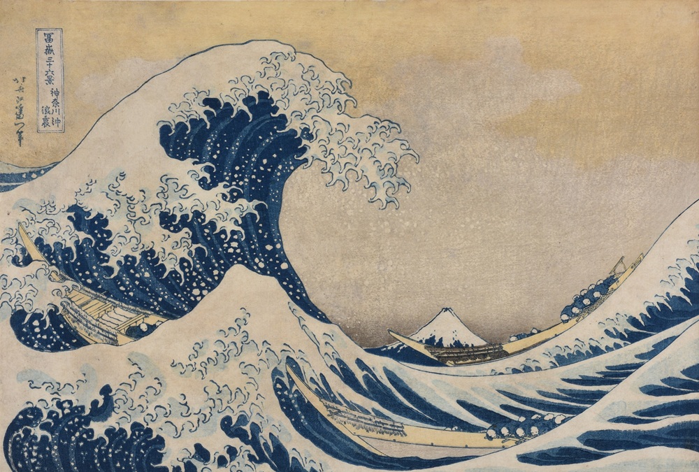KATSUSHIKA Hokusai, Under the Wave off Kanagawa, from the series Thirty-six Views of Mount Fuji (Fugaku sanjūrokkei)